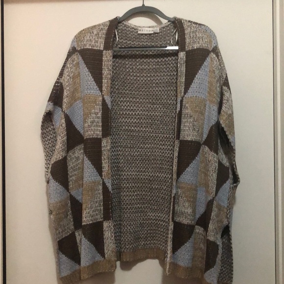 💜Two for $20💜Blue and brown Sweater - Picture 1 of 2